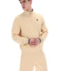 Suéter clásico Ramy F-Box beige con cremallera de 1/4