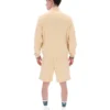 Suéter clásico Ramy F-Box beige con cremallera de 1/4