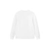Suéter de cuello alto de punto deportivo casual para hombre, blanco