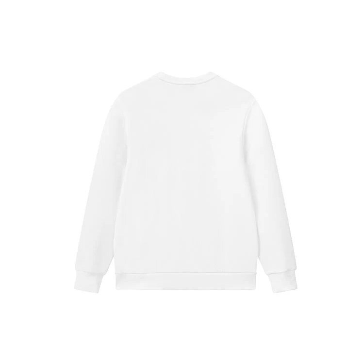 Suéter de cuello alto de punto deportivo casual para hombre, blanco