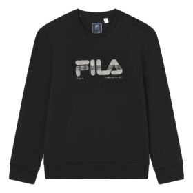 Suéter de cuello redondo azul de la línea blanca del Core Design Museum de Dinamarca «Negro»