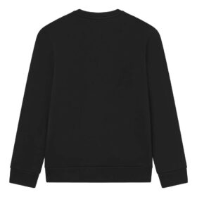 Suéter de cuello redondo azul de la línea blanca del Core Design Museum de Dinamarca «Negro»
