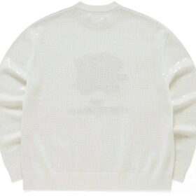 Suéter deportivo con diseño gráfico «Blanco Negro»