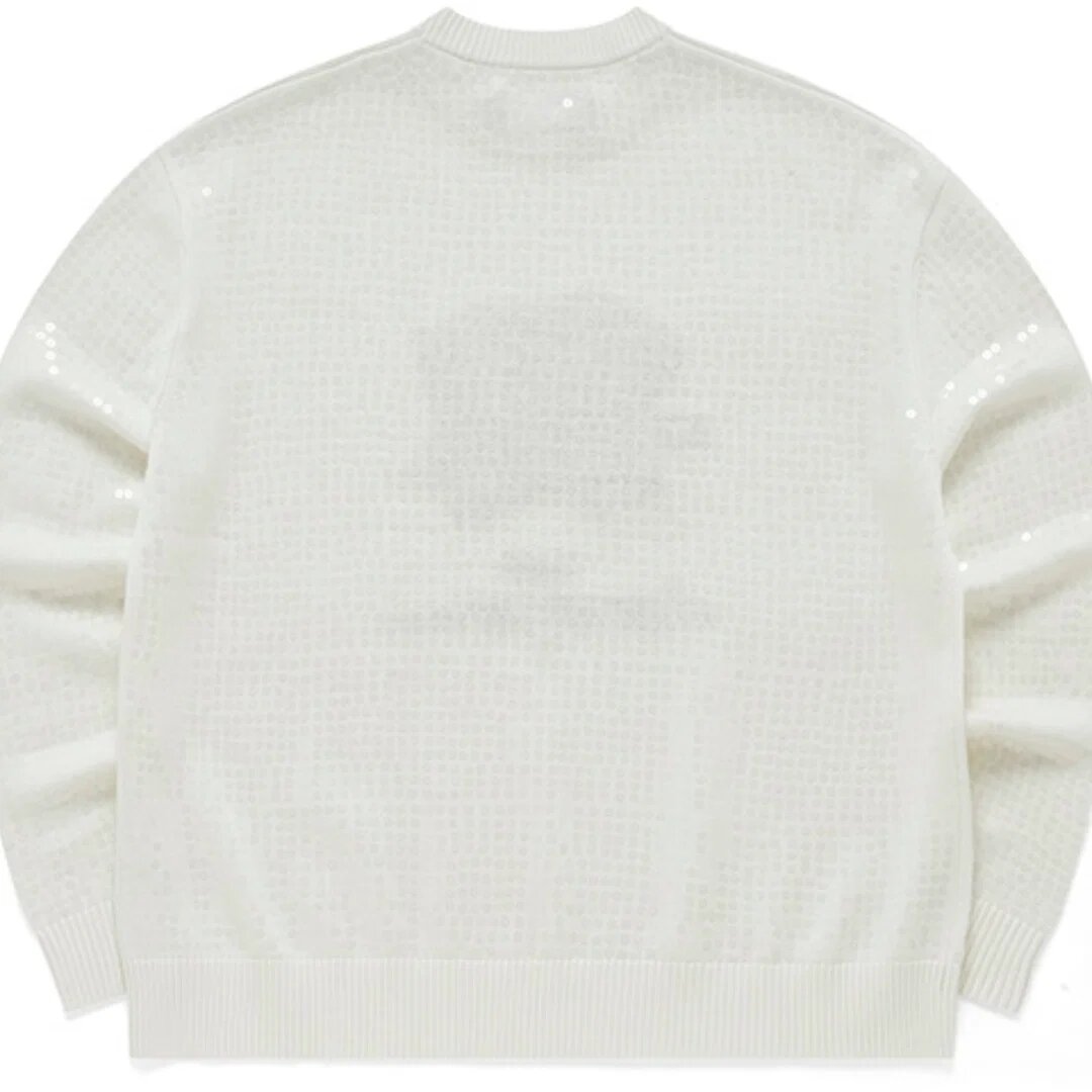 Suéter deportivo con diseño gráfico «Blanco Negro»