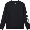 Suéter deportivo con estampado de logotipo «Negro Blanco»