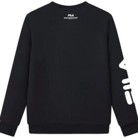 Suéter deportivo con estampado de logotipo «Negro Blanco»