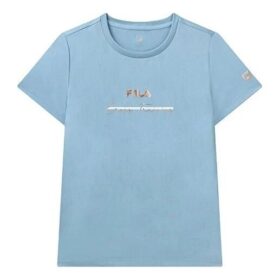 T-shirt con estampado del logotipo de Athletics, azul