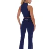 Top corto con cremallera Fila x TALA SKINLUXE en azul marino