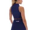 Top corto con cremallera Fila x TALA SKINLUXE en azul marino
