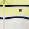 Top corto con cremallera Giovana en amarillo cera