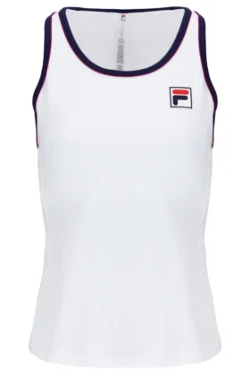 Top Heritage con espalda nadadora en blanco