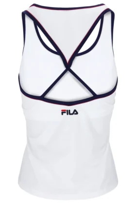 Top Heritage con espalda nadadora en blanco