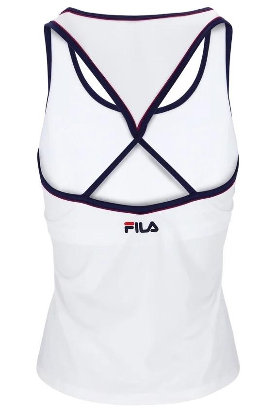 Top Heritage con espalda nadadora en blanco