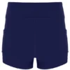 Vestido de jersey de malla para mujer en azul marino con pantalones cortos incorporados