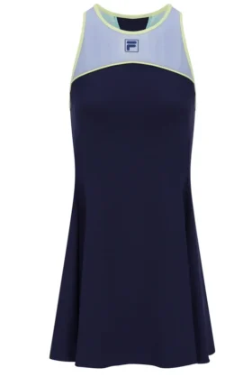 Vestido de jersey para mujer en azul marino oscuro con pantalones cortos incorporados