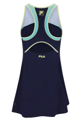 Vestido de jersey para mujer en azul marino oscuro con pantalones cortos incorporados