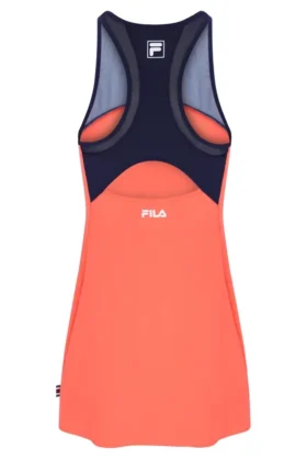Vestido de jersey para mujer en naranja neón con pantalones cortos incorporados