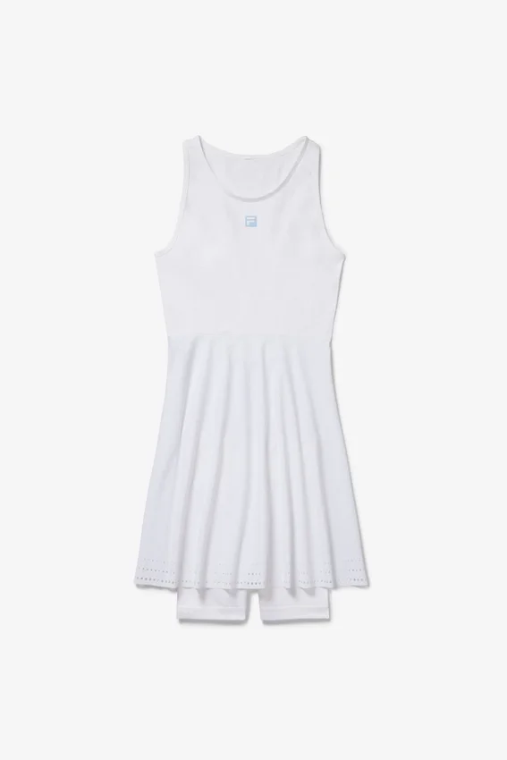 Vestido sin costuras Center Court blanco