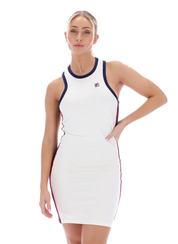 Vestido sin mangas Jagna Racer en color Gardenia
