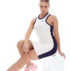 Vestido sin mangas Jagna Racer en color Gardenia