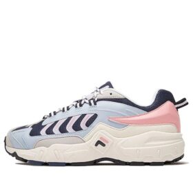 Zapatilla retro azul y rosa
