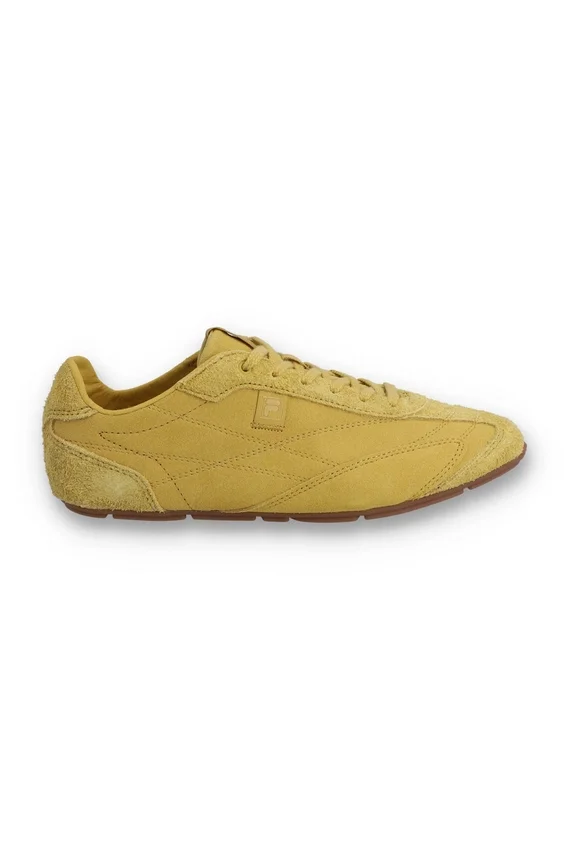 Zapatilla Ritmo de gamuza amarilla para mujer
