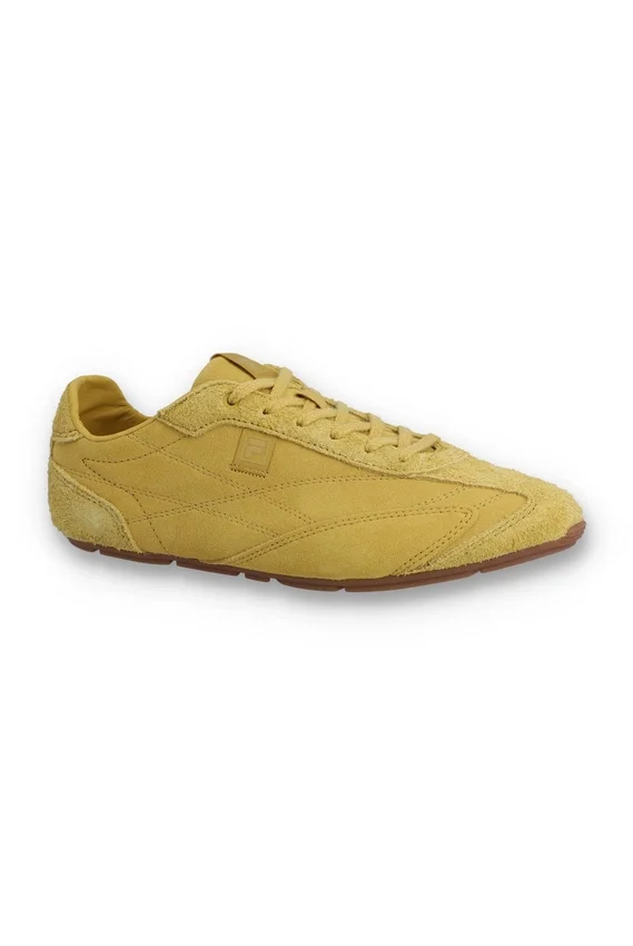 Zapatilla Ritmo de gamuza amarilla para mujer