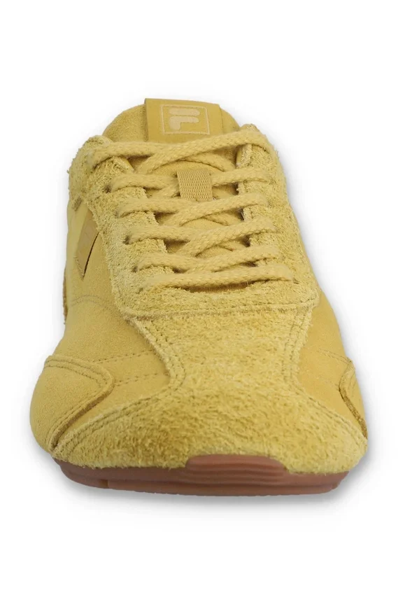Zapatilla Ritmo de gamuza amarilla para mujer