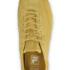 Zapatilla Ritmo de gamuza amarilla para mujer