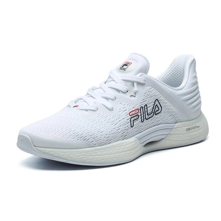 Zapatillas bajas de atletismo «Blanco, negro, logotipo»