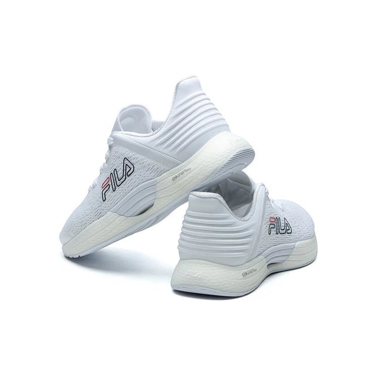 Zapatillas bajas de atletismo «Blanco, negro, logotipo»