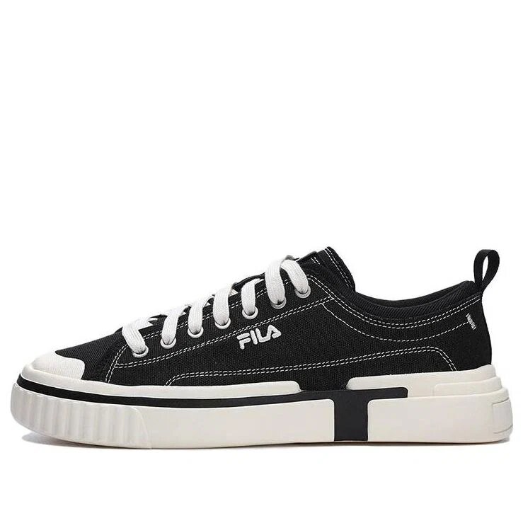 Zapatillas bajas de lona para patinar «Negro Blanco»