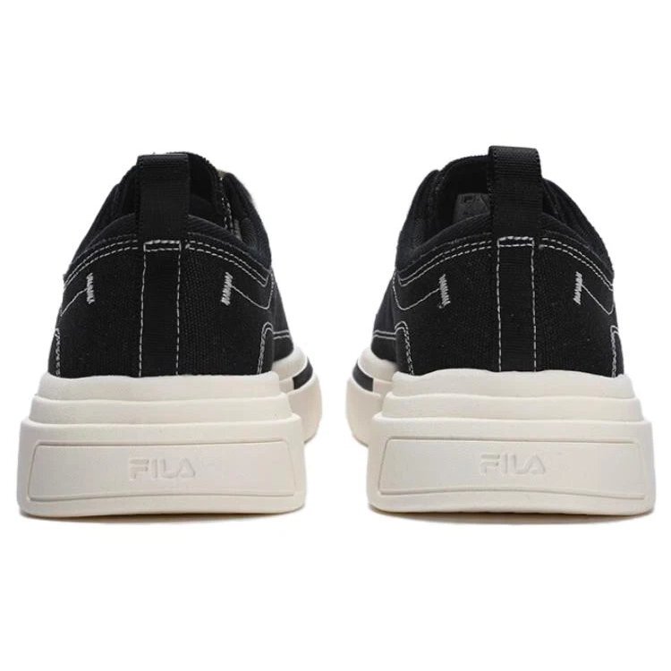 Zapatillas bajas de lona para patinar «Negro Blanco»
