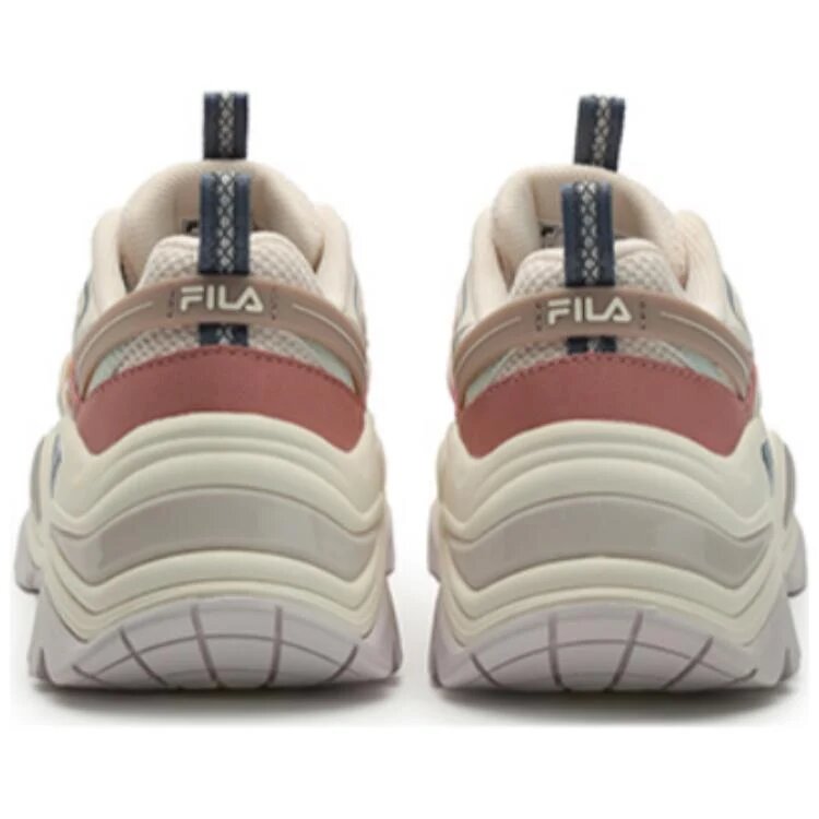 Zapatillas bajas modernas Sofia 1S Fishbone «Blanco, rosa, azul»