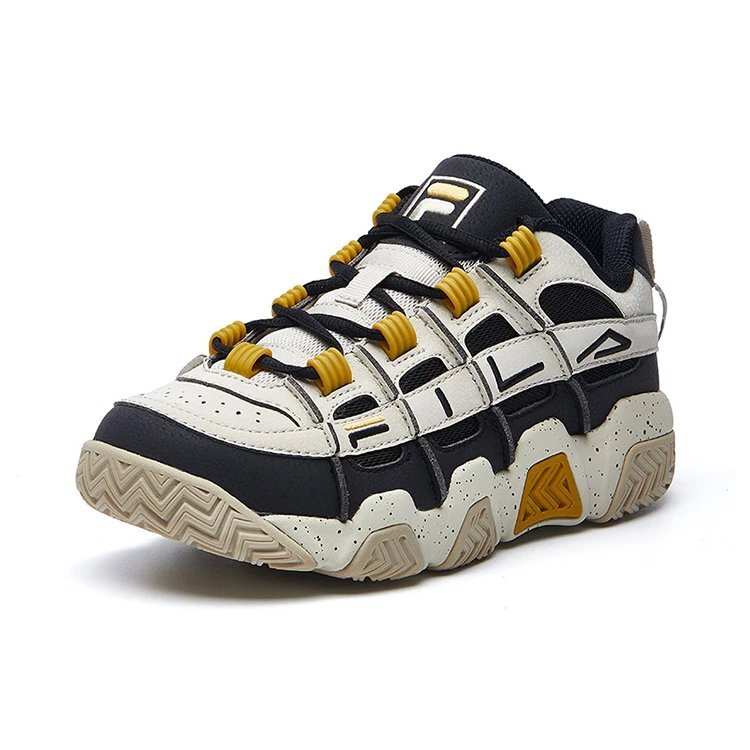 Zapatillas Barricade Low «Blanco, Negro, Amarillo»