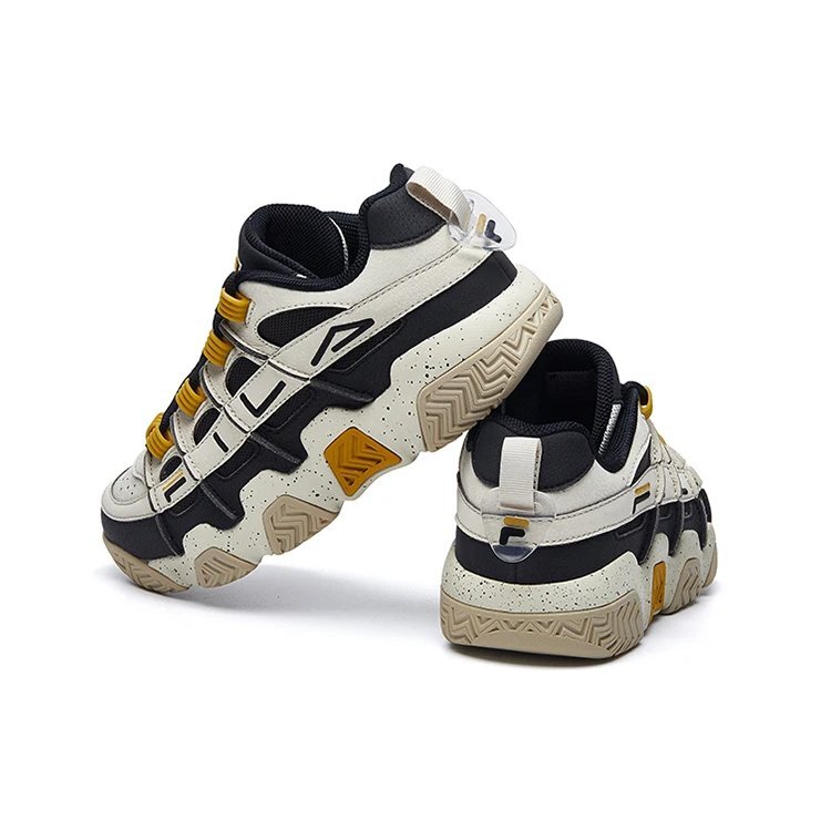Zapatillas Barricade Low «Blanco, Negro, Amarillo»