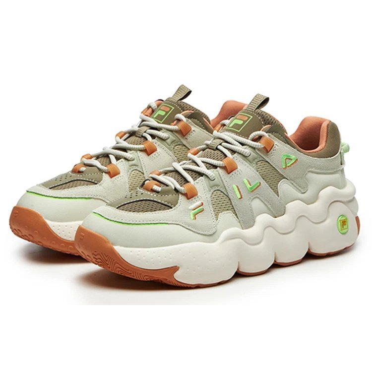 Zapatillas Barricade Low «Verde, blanco y naranja»
