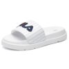 Zapatillas blancas de suela gruesa