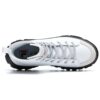 Zapatillas casuales de caña alta para actividades al aire libre, blanco y negro