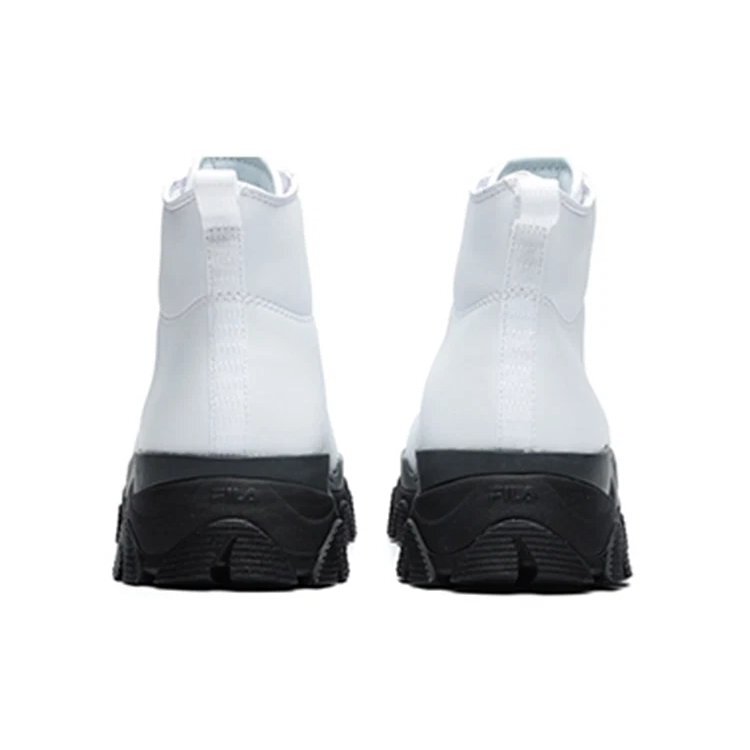 Zapatillas casuales de caña alta para actividades al aire libre, blanco y negro