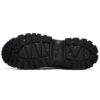 Zapatillas casuales de caña alta para actividades al aire libre, blanco y negro