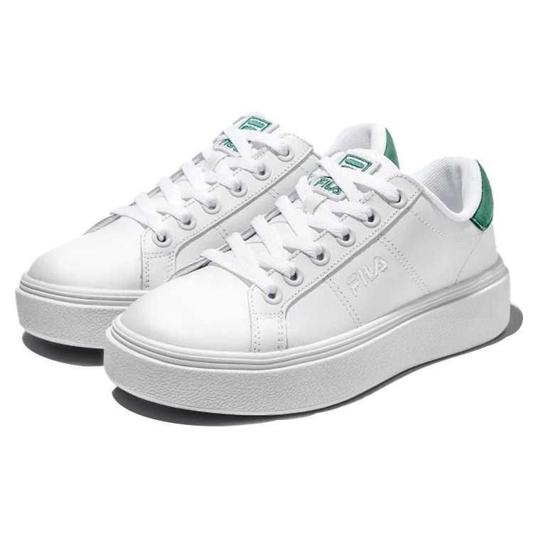 Zapatillas Court Plumpy de caña baja Blanco/Verde