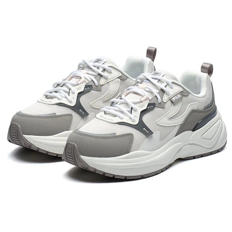 Zapatillas «Dad Shoe» «Rosa, gris y blanco»