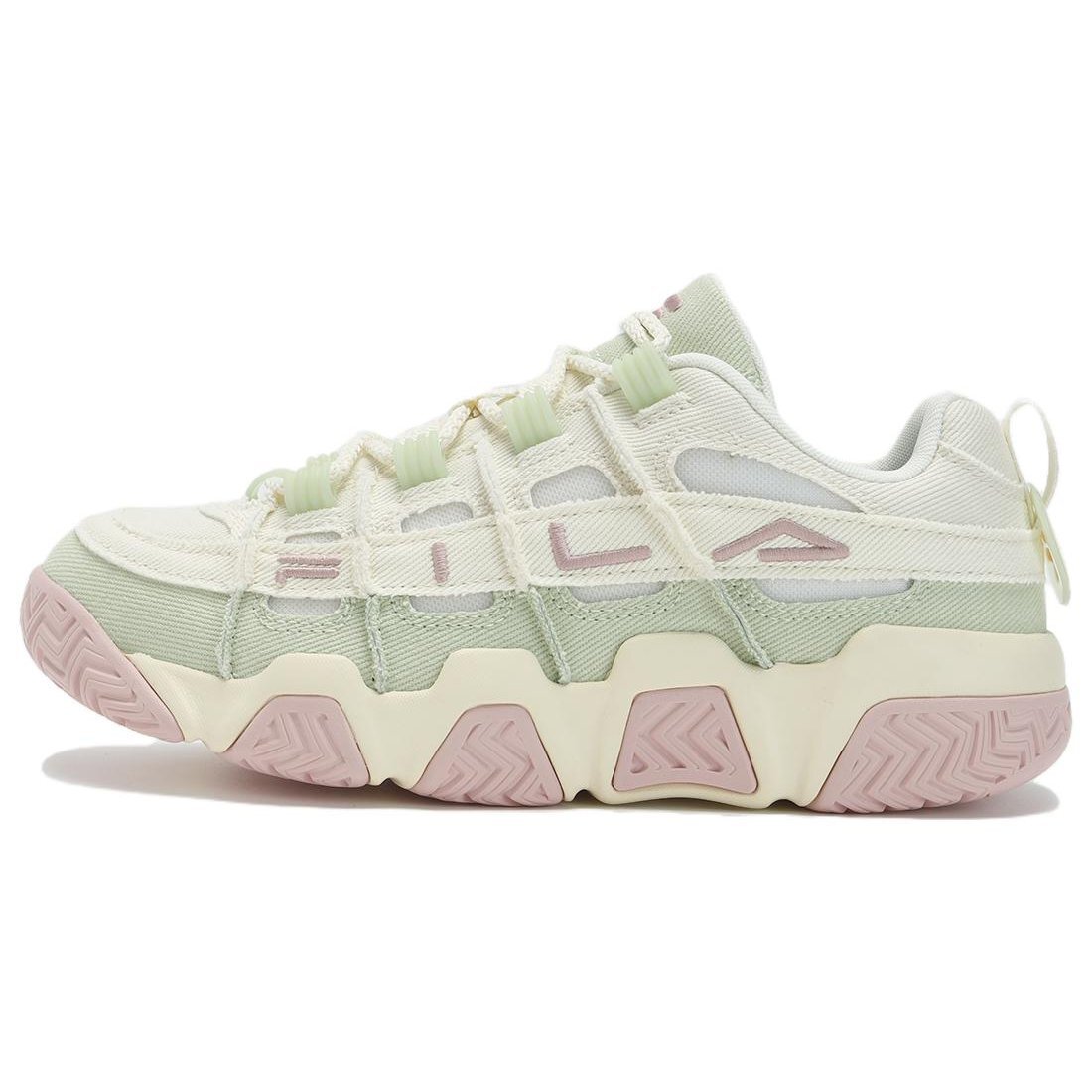 Zapatillas de baloncesto Barricade «Blanco, verde y rosa»