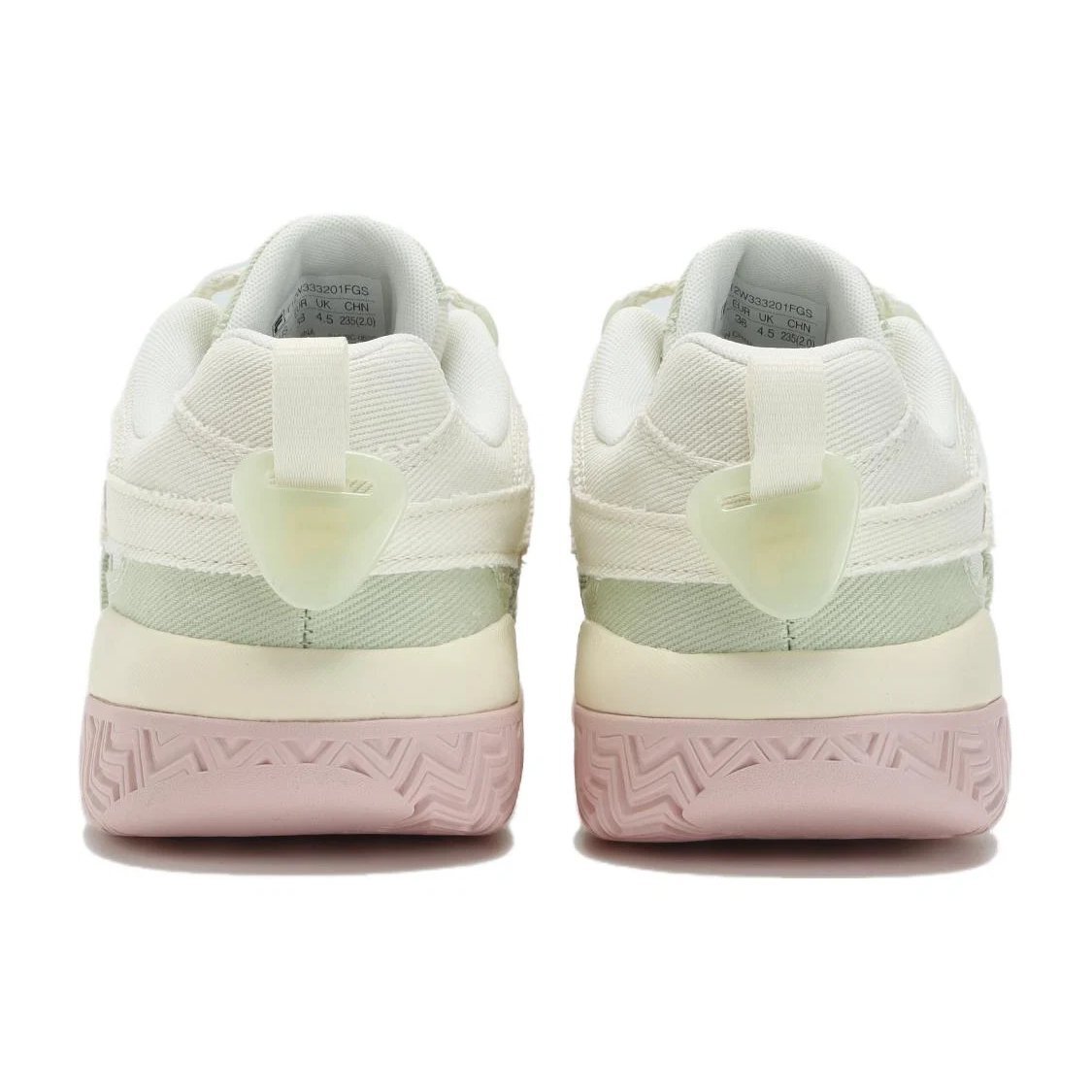 Zapatillas de baloncesto Barricade «Blanco, verde y rosa»