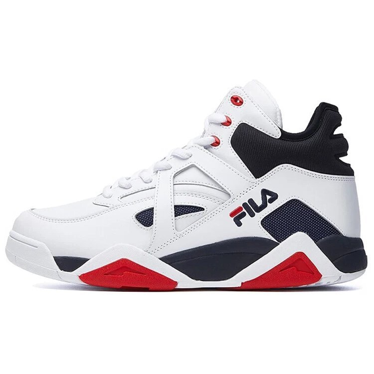 Zapatillas de baloncesto Cage «Blanco y azul marino»