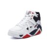 Zapatillas de baloncesto Cage «Blanco y azul marino»