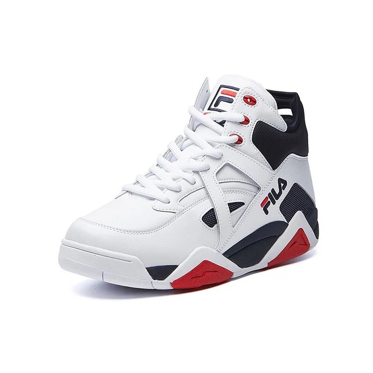 Zapatillas de baloncesto Cage «Blanco y azul marino»
