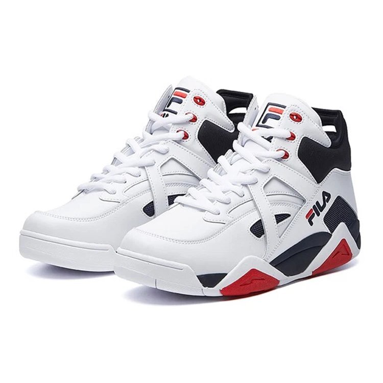 Zapatillas de baloncesto Cage «Blanco y azul marino»