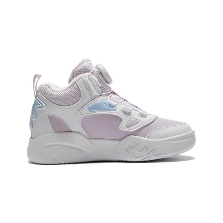 Zapatillas de baloncesto de caña alta para uso diario «Blanco, rosa, azul»